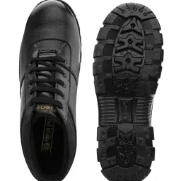 Enrich Field Genuine Leather High Ankle Safety Shoe for Men/Black (24BLK-P.) image 4