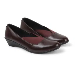 style buy style Womens Slip On Formal Shoes, Office Wear, Regular Use Brown image 5