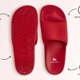 neeman's Eco Slides for Women | Open Toe Indoor Outdoor Slippers for Girls | Natural Rubber and Recycled Materials| Anti Skid and Durable | Lightweight and Comfort Flip Flops image 4