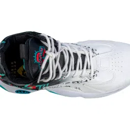 python stride Hike Shoes for Men | White-Blue Color image 5