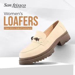 san frissco Women's Loafers Stylish Slip-On Shoes for Office & Casual Wear | Lightweight, Comfortable Shoes with Durable TPR Sole Elegant Footwear for Women image 1