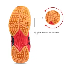 pro ase sport Pro ASE Non-Marking Badminton Shoes - Lightweight & Durable, Perfect for Squash, Table Tennis, Pickleball & Indoor Sports | X-Cushion, Active Grip Sole, Toe Assist | Men, Women, Unisex | Yellow,Red,Green image 1