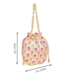 lavie Women's Amara Round Potli | Ladies Purse Handbag image 3