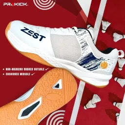 prokick Zest Non Marking Badminton Shoes Lightweight, Durable & Flexible Badminton Shoes Also Perfect for Squash, Table Tennis, Volleyball, Basketball, Pickleball & Indoor Sports image 1