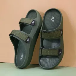 zoom shoes FLTM05 Men's Sandals With Adjustable Velcro Strap Ultra Soft & Flexibility Anti Skid Comfortable Waterproof Daily Sandals for Men image 1