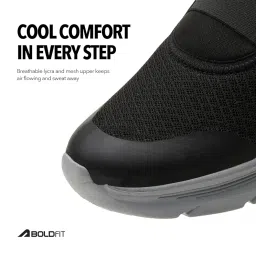 boldfit Walking Shoes for Men Slip On Shoe for Men Cushion Shoes Without Laces for Mens Jogging Shoe for Man Regular Wear Without Lace Slip Ons Black 9 image 2