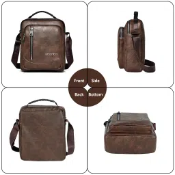 storite Stylish Oxford Sling Bag for Men Messenger Crossbody Bag for Multi Purposes & Travel Office Business One Side Shoulder Carry Handbag For Men image 5