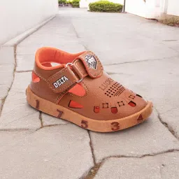levot Lion Musical Sound Slip on First Walking Sandals for Baby Boys and Baby Girls(9-Months-2.5 Years) image 1