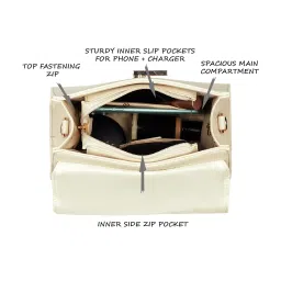 lavie Women's Gypsy 23 Flap Satchel Bag for Women | Satchel Handbag for Work | Ladies purse | Stylish Shoulder Bag | Gift for Women image 4