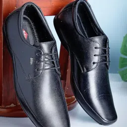lee cooper LC9255B3R Men's Leather Derby Formal Shoes | Lightweight, Comfortable & Stylish Lace-Ups for Office, Business image 1