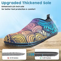 metog Unisex Quick-Drying Aqua Shoes Summer Outdoor Swimming Slipper On Surf Beach Men Women Water Shoes image 2