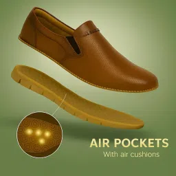 kraasa Premium Synthetic Leather Boat Shoes Slip On for Men | Casual Shoes for Men | Lightweight, Fashion Comfortable for All Seasons image 1