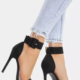 UUNDA Fashion Premium Comfortable, Stylish Casual Pencil Heel for Women | Heel Sandals for Women | Office Wear Casual Footwear Heels for Office for Everyday Wear v-1278 image 4