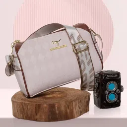 ketmart Crossbody Bags for Women Small Crossbody Purse Trendy PU Leather Crossbody Bag Shoulder Bag for Travel Work Party (Color_White) image 5