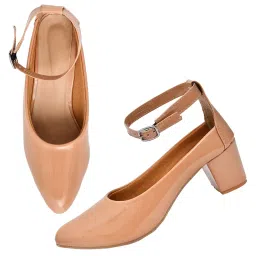 karaddi Bellies for Women Ladies and Girls Wedge Pumps Daily Use Collage Office image 4