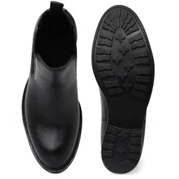 bruno manetti Women's Slipon Both Side Elastic Ankle Length Comfort Mid Top Chelsea Flat Boots image 3