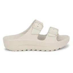 aqualite Women's Classic Cushion Sliders/Slippers with Adjustable Buckle Strap for Adult Comfortable & LightWeight |Stylish & Anti-Skid| Waterproof & Everyday Flip Flops image 3