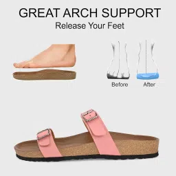 centrino Women's Slipper/Sliders |Pu Padding On The Footbed |Bounce Back Technology | Comfortable & Lightweight |Everyday Flip Flops For Ladies (9227) image 1