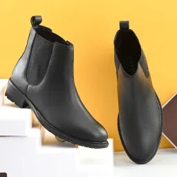 el paso Women's Faux Leather Casual Slip On Boots EPW7200_P image 1