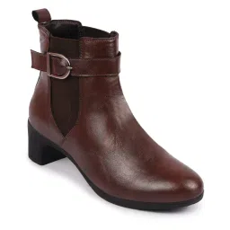 fausto Women Flared Heel Boots image 1