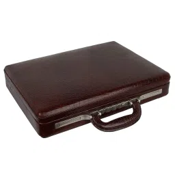 richsign leather accessories Men's 17 Inch Croco Leather Messenger Bag image 1