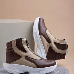 shoetopia Ankle Top Smart Casual Boots for Women & Girls image 4