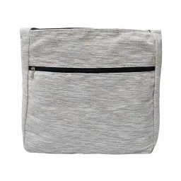 chris crafts Jhola Bag White Texture (Unisex, 15" Large) image 1