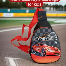 amycaur 3D Cartoon Print Crossbody Bag For Boys & Girls (Pack Of 1) | Best Birthday Gift For Kids | Cheast Bag With Adjustable Strap For Outdoor, Travel, Picnic, Hiking, Cycling image 4