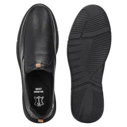blue leather by centrino Genuine Leather Men's Formal Slip on Loafers |Comfort Trendy Non Lace-Up Design |Flexible Mocassins |Leather with Anti-Skid Sole |Perfect for Office Wear & Formal Dress (3997) image 3