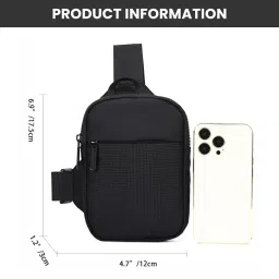 gustave Sling Bag for Men And Women, Small Crossbody Bags for Men Oxford Cloth Waterproof Lightweight Side Bag Shoulder Bag Men for Outdoors Traveling Casual image 3