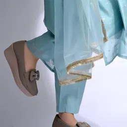 shoetopia Upper Bow Detailed Loafers for Women & Gilrs image 4