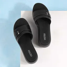 metro Women Wedge Heel Fashion Slip-on Sandal image 1