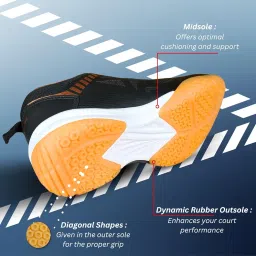 prokick Power Plus Non Marking Badminton Shoes | Lightweight & Durable Badminton Shoes | Also Perfect for Squash, Table Tennis, Volleyball, Basketball & Indoor Sports image 3