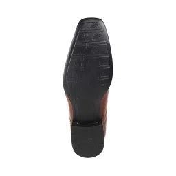 mochi Men's Formal Lace-up Faux Leather Stylish Moccasin Loafer image 3