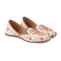 jm looks Women's Handcrafted Embellished Jutti | Traditional & Stylish Ethnic Footwear | Comfortable & Festive for Women image 5