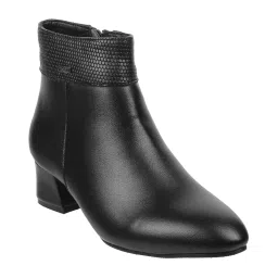 mochi Women's Faux Leather Heeled Fashion Chelsea Ankle Boots image 1