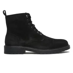 teakwood leathers Men's Leather Lace-up Chelsea Boot for Men, Round Toe, Blocked Heel, Textured Pattern TPR Outsole with Side Zipper | T_SH_TW_27 image 1