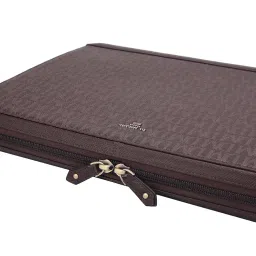 da milano Leather Laptop Bag for Men & Women - Fits Up To 14" Laptop (10115S) image 4