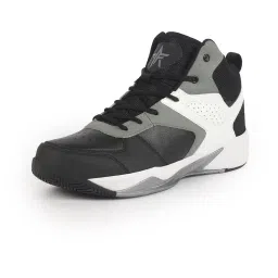 fausto Men High Top Colorblocked Chunky Classic Lace Up Sneakers|Breathable Basketball Shoes with Memory Cushion|Anti Skid Comfort Grip Sole image 1