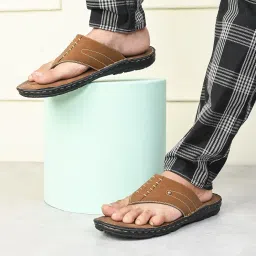 centrino Sandal for Men | Grip Insole for Stability | slippers for men | Modern Look with Straps | Soft & Comfortable Men's Sandal | Bounce Back Anti-Skid Water Resistant Comfortable Footwear (9261) image 1