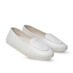 ezok Women's Leather Loafers Shoe | Stylish Slip-On Design with Cushioned Insole | Durable, Comfortable & Trendy for Daily Casual Wear image 4