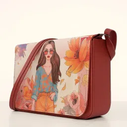 little curious Sling Bag for Women Stylish Leather | Small Crossbody Purse for Girls | Mini Handbag with Pocket | Ladies Side Bag for Mobile, Wallet | Sling Bag image 2