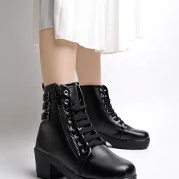 shoetopia Women Lace Up Boot image 1