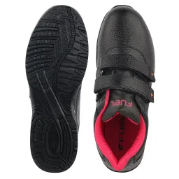 fuel Gracy Grain Leather Safety Shoes for Women Industrial Rubber Single Density Sole, 200J Steel Toe, Energy Absorption (Sizes -3UK - 8UK/India) Black image 3