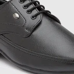 action Premium Synthetic Corporate Formal Lace-Up Derby for Men Black image 1