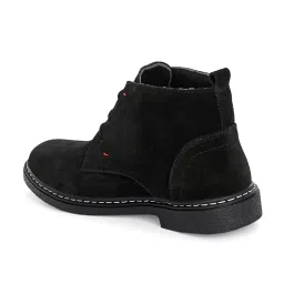 layasa Men Mid-Top Solid Suede Desert Boots image 4