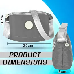 storite Women's Small Nylon Lightweight Crossbody Shoulder & fashionable Sling Bag,Purses with removable Adjustable Strap gift for women (26 x 18 x 8 cm) image 1