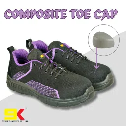 9k Nine-k Supreme SD – Safety Shoe with 200J Impact Protection | Lightweight Polycarbonate Toe | Oil, Acid & Heat Resistant | Cushioned Comfort for All-Day Wear image 4