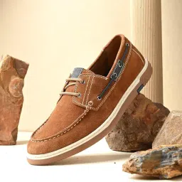 overdrive Drift tan Suede Boat Shoes for Men image 4