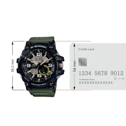 casio G-Shock GG-1000-1A3DR Black Analog-Digital Dial Green Resin Strap Men's Watch Mud Resistant Shock Resistant G662 image 4